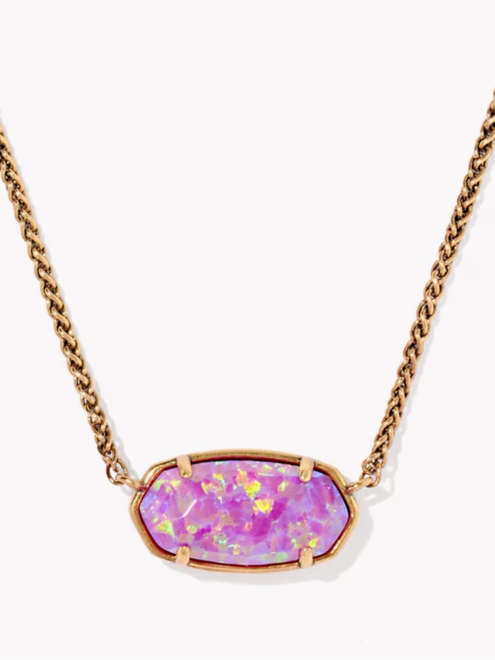dolly parton x kendra scott elisa vintage gold short pendant necklace